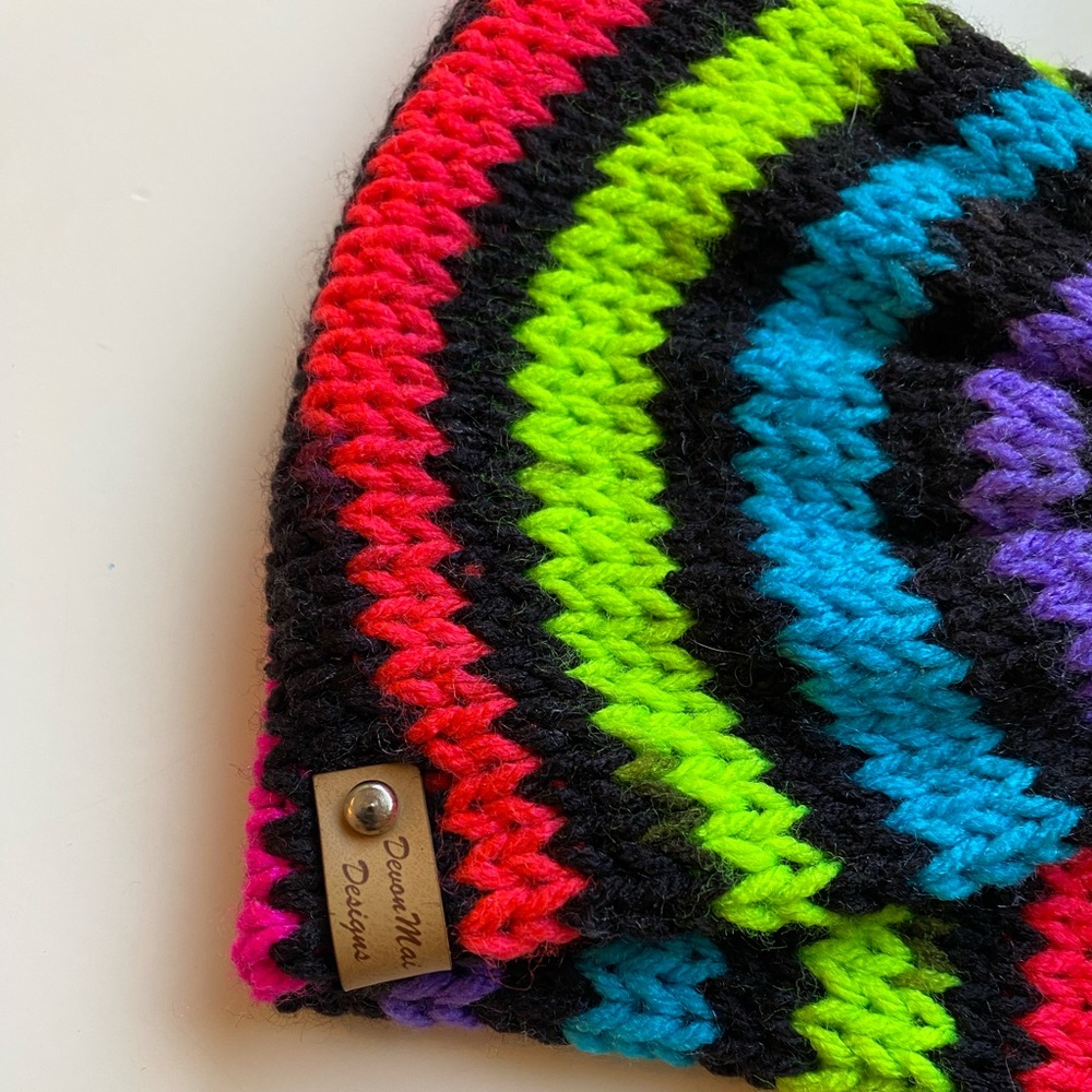 Handmade Crochet Cardigan with Matching Winter Headband Set - Picture 10 of 12